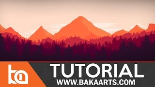 Flat Landscape Photoshop Tutorial for Beginners [upl. by Gnoh80]