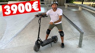 TROTTINETTE ÉLECTRIQUE À 3900€ VS SKATEPARK [upl. by Eicnan]