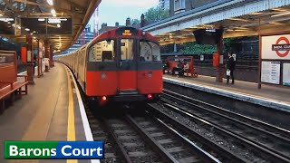 Barons Court  District  Piccadilly lines  London Underground 1973 Tube Stock  D78 Stock 2015 [upl. by Baxy161]