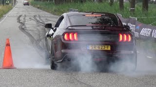 SUPERCARS ACCELERATING BURNOUTS  MILLTEK RS6 GT2 RS Aventador S CTSV ETC [upl. by Leryt190]