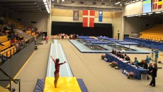 Johanne Nørby  Tumbling World Cup Odense 2011 [upl. by Schlesinger891]