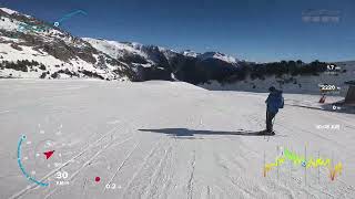 Andorra  Vallnord  Arinsal  Port Vell full ski descent from a beginner [upl. by Novyert]