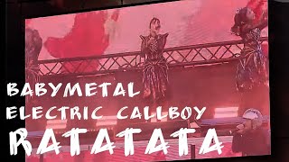 Babymetal x Electric Callboy RATATATA Rock Im Park 762024 new outfits Big screen [upl. by Sansone]