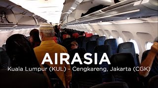 AirAsia A320 9MAFP  AK388 Kuala Lumpur KUL to Jakarta CGK [upl. by Nymassej443]