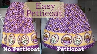 Diy Quick and Simple Petticoat [upl. by Imray580]