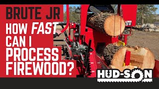 How Fast Can I Process Firewood with a HudSon Brute Jr [upl. by Nnylyram751]