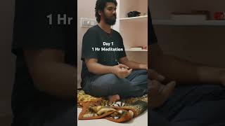 Day 1 1 Hour nonstop Meditation timelapse [upl. by Seleta482]