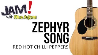 Zephyr Song Red Hot Chilli Peppers CHORDS and LYRICS  Bass and Drums ONLY [upl. by Paymar]