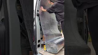 Best Insulation For Off Grid Campervan  Van Build Series Part 6 shorts vanlife vanbuild [upl. by Liahcim]