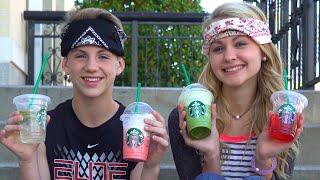 The Starbucks Challenge MattyB vs Ivey  And Justin [upl. by Yecaw]