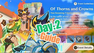 Of Thorns and Crownsquot Day 2 Guide Genshin Impact [upl. by Ayanahs905]