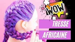 FAIRE une TRESSE AFRICAINE [upl. by Rama]