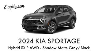 2024 Kia Sportage Hybrid SX Prestige AWD  Shadow Matte Gray and Black Interior  MSRP 39285 [upl. by Martelli463]