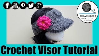 The Curtis Visor Crochet Tutorial [upl. by Assira]