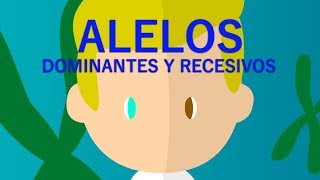 ALELOS RECECIVOS Y DOMINANTES  EXPLICACIÓN FÁCIL [upl. by Hopkins]