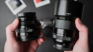 Fujifilm 35mm f2 WR Vs 33mm f14 LM WR [upl. by Rybma326]