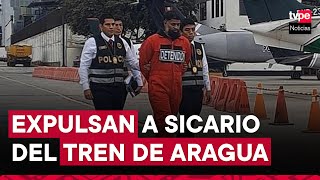 Tren de Aragua sicario Ángel García es expulsado a Chile tras ser capturado en Perú [upl. by Akeber]