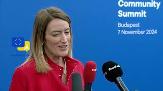 One thing is sure Europe is not strong without a strong Germany Roberta Metsola [upl. by Ramled]