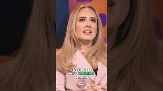 Adele quotI Will Vanish Againquot shorts adele grahamnorton celebrityinterview [upl. by Royal967]