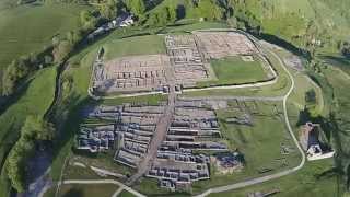 Vindolanda Roman Fort from above [upl. by Sonafets]