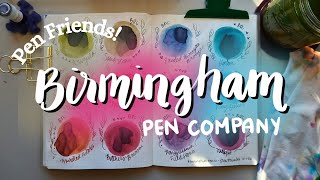 Swatching Birmingham Pen Company Inks [upl. by Eiuqnimod826]