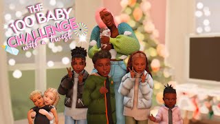 We Adopted 🎉🐶🎄✨ The 100 Baby Challenge with INFANTS👶🏾🍼 The Sims 4 17 [upl. by Toffic641]