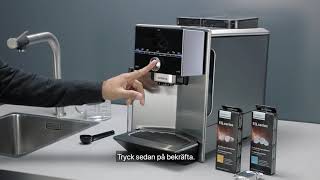 Avkalka och rengör Siemens EQ9 plus espressomaskin med calc´nClean [upl. by Stevens]