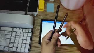 Active vs Capacitive Tablet Pen Stylus Comparison  5 vs 125 vs 499 Pesos on Samsung Galaxy Tab A7 [upl. by Burkitt]