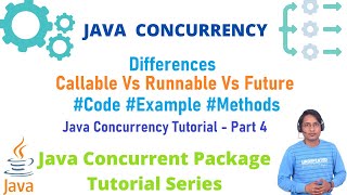 Differences Callable Runnable and Future Interface MultiThread  Java Concurrency Tutorial  Part 4 [upl. by Narruc]