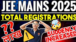 JEE News🙆‍♀️ Total Number of Registrations in JEE Mains 2025 Total Registration For Jee Mains 2025 [upl. by Ellehcin548]