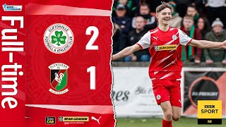 HIGHLIGHTS  Cliftonville 21 Glentoran [upl. by Glennie]