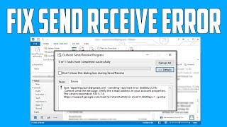 How to Fix Outlook Send Receive Error Solved [upl. by Adnarem772]