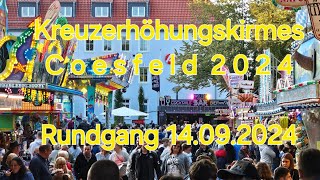 Kreuzerhöhungskirmes Coesfeld 2024 Rundgang 14092024 [upl. by Jodie641]