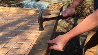 How to build Dog fence  Garden fence DIY [upl. by Kellby742]