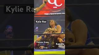 Kylie Rae Double Submission vs Kamille amp Chelsea Green  NWA Crockett Cup 2022  Watch NWA Powerrr [upl. by Trixi]