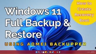 Windows 11 Files Full Backup amp Restore without data Loss  How to Create Windows 11 Recovery Boot [upl. by Eiuol771]