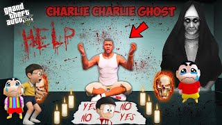 Franklin Nobita Shinchan calling Charlie Ghost  GTA 5 Horror Telugu kathalu bommalu deyyam stories [upl. by Lleroj]