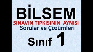 BİLSEM 1Sınıf Sınav Hazırlık [upl. by Mitman]