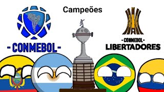 Campeões da Conmebol  Libertadores 19602022 Coutryballs  Guih [upl. by Ednew]