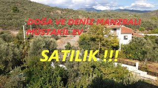 1166 ‼️SATILDI‼️KAZDAĞLARININ ETEKLERİNDE SATILIK DOĞA VE DENİZ MANZARALI MÜSTAKİL EV TANITIMI [upl. by Verine]