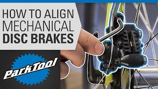 How to Align a Mechanical Disc Brake on a Bike [upl. by Horowitz]