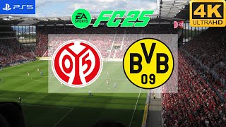 FC 25  Mainz 05 vs Borussia Dortmund  Bundesliga 2425  PS5 4K60 [upl. by Kcirdnekel159]