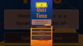 ‘Mephistopheles’ is a dynamic character of quiztime bcs quiz study education [upl. by Polik]