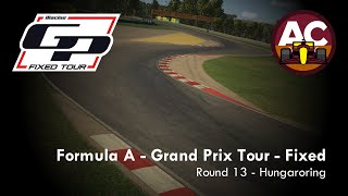 Hungarian GP  Rd 13 Hungaroring  2024 iRacing Grand Prix Tour  Fixed [upl. by Nedyaj533]