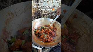 DESI CHICKEN CURRY IN TELANGANA🔥chickencurry chickenfry chickenbiryani telangana nizamabad [upl. by Sadella]