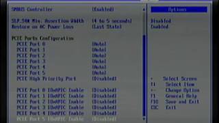 Tour of the BIOS on an HP MediaSmart Server EX485 [upl. by Mignonne]