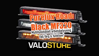 Arbetsbelysning Purelux Road Black MF320  Mångsidig arbetsbelysning [upl. by Silvio817]