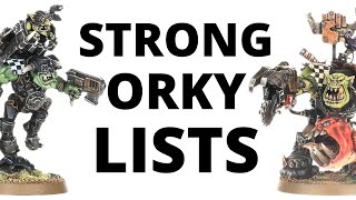 Strong Orks Tournament Lists  Codex Orks Army Lists in Warhammer 40K 10th Edition [upl. by Nerej411]