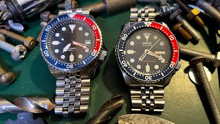 Tandorio SKX007 vs SEIKO SKX009 WORKSHOP WATCH REVIEWS [upl. by Ramuk]