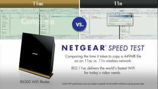 NETGEAR 80211ac Speed Test [upl. by Dlanigger]